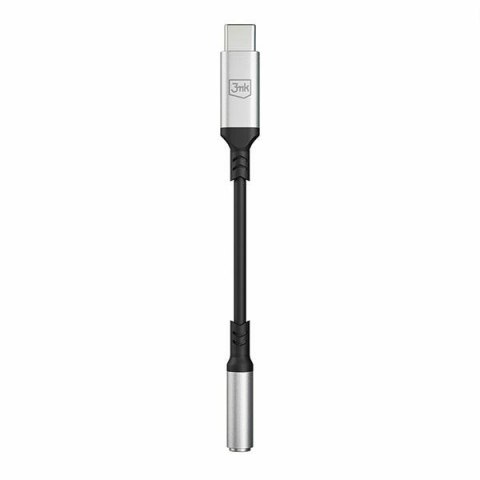 3mk adapter usb-c - jack 3,5 mm dac czarny