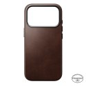 Nomad traditional leather case - etui do iphone 18 pro / 17 pro kompatybilne z magsafe, skóra horween (rustic brown)