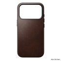 Nomad traditional leather case - etui do iphone 18 pro / 17 pro kompatybilne z magsafe, skóra horween (rustic brown)