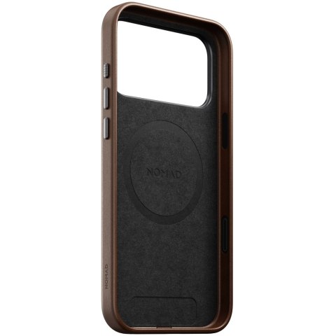 Nomad traditional leather case - etui do iphone 18 pro max / 17 pro max kompatybilne z magsafe, skóra ecco (brown)