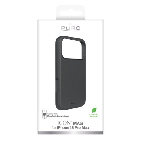 Puro icon mag - etui do iphone 18 pro max / 17 pro max kompatybilne z magsafe (dark shadow)