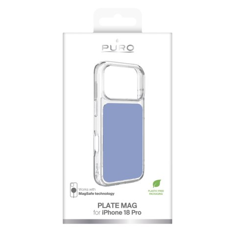 Puro plate mag - etui do iphone 18 pro / 17 pro kompatybilne z magsafe (polar niebieski)