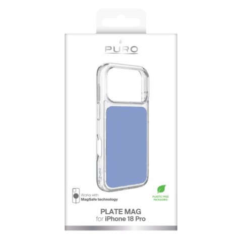 Puro plate mag - etui do iphone 18 pro / 17 pro kompatybilne z magsafe (polar niebieski)