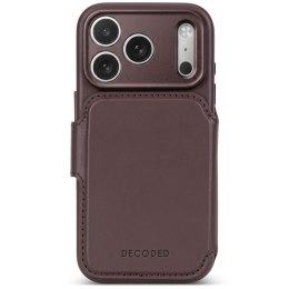 Etui Decoded skórzane odłączane portfelowe do iphone 18 PRO / 17 PRO kompatybilne z MAGSAFE (chocolat brown)