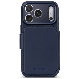 Etui Decoded skórzane odłączane portfelowe do iphone 18 PRO / 17 PRO kompatybilne z MAGSAFE (midnight)