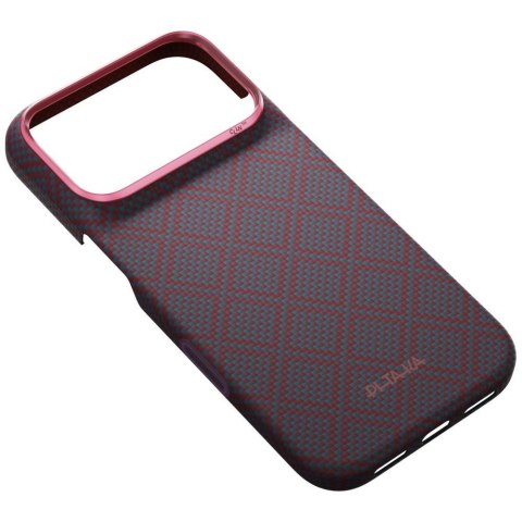 Etui pitaka edge case argyle MAGSAFE do iphone 18 PRO / 17 PRO niebiesko-czerwony