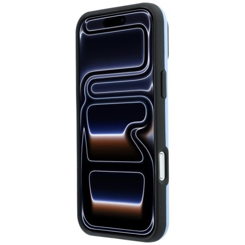 Etui bmw m blue perfo metal logo magsafe do iphone 18 pro / 17 pro niebieski