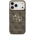 Etui guess 4g big 4g classic logo big strap metal buttons do iphone 17 pro max brązowy