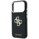 Etui guess smooth & big strass logo do iphone 18 pro / 17 pro czarny