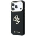 Etui guess smooth & big strass logo do iphone 18 pro max / 17 pro max czarny