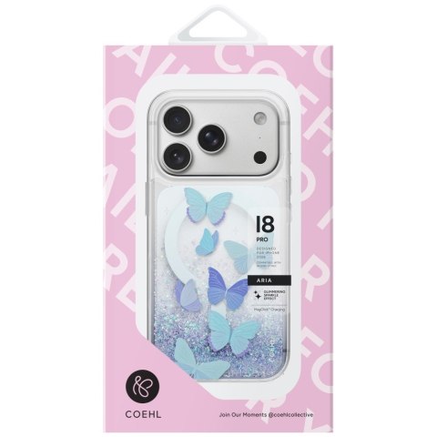 Etui UNIQ Coehl Aria do iPhone 18 Pro / 17 Pro Magnetic Charging niebieski