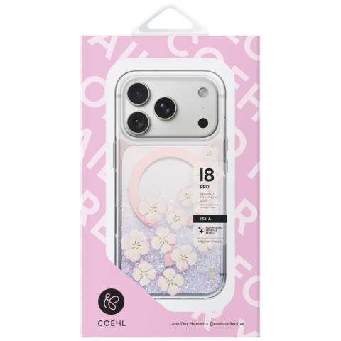 Etui UNIQ Coehl Isla do iPhone 18 Pro / 17 Pro Magnetic Charging różowy