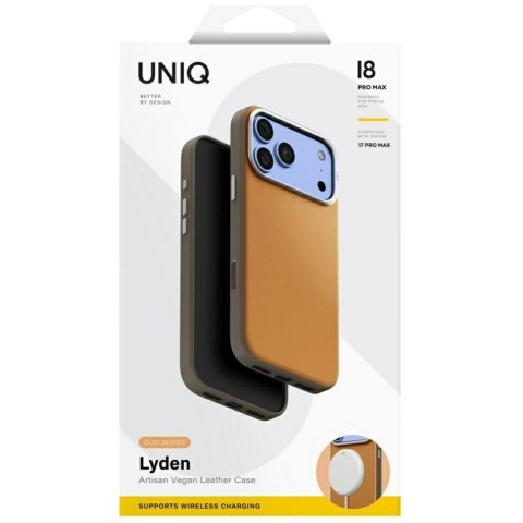 Etui UNIQ Lyden DS do iPhone 18 Pro Max / 17 Pro Max Magclick Charging piaskowy