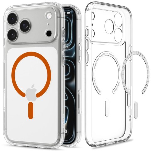 Etui Spigen ULTRA Hybrid MAGSAFE IPHONE 17 PRO MAX / 18 PRO MAX przezroczysty/pomarańczowy