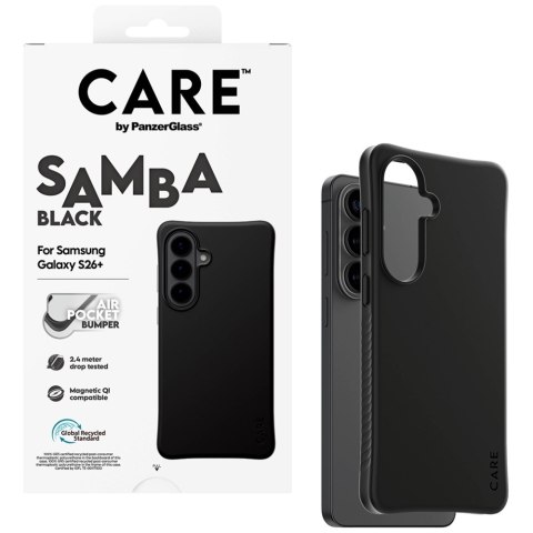 Etui CARE by PanzerGlass Samba Black Qi do Samsung Galaxy S26+ czarny