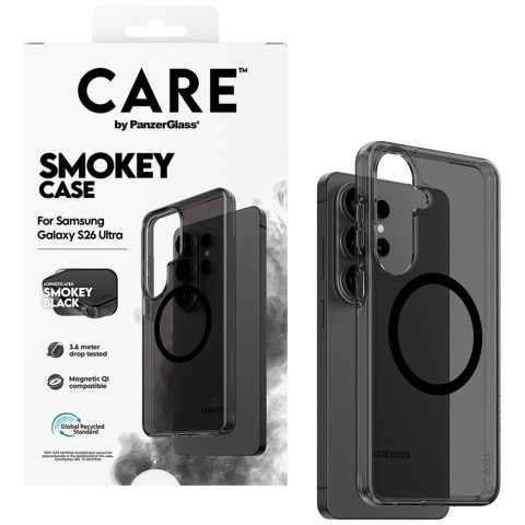 Etui CARE by PanzerGlass Urban Explorer Smokey w. Black Qi do Samsung Galaxy S26 Ultra czarny