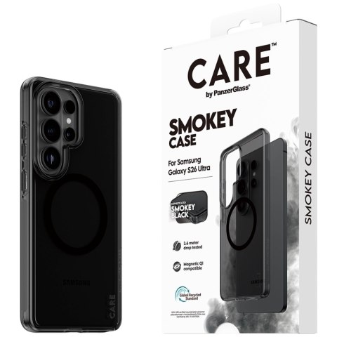 Etui CARE by PanzerGlass Urban Explorer Smokey w. Black Qi do Samsung Galaxy S26 Ultra czarny