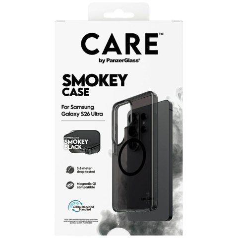 Etui CARE by PanzerGlass Urban Explorer Smokey w. Black Qi do Samsung Galaxy S26 Ultra czarny