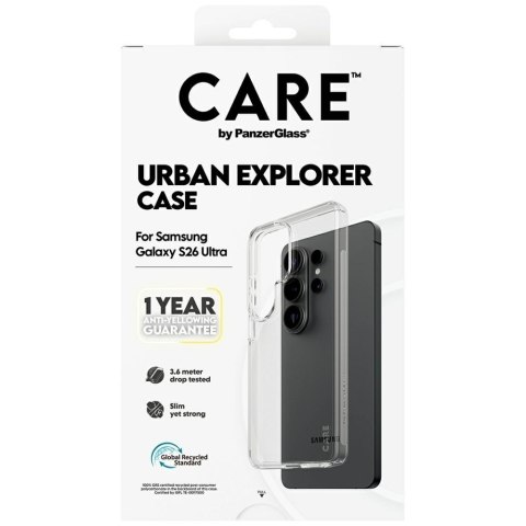 Etui CARE by PanzerGlass Urban Explorer Transparent do Samsung Galaxy S26 Ultra przezroczysty