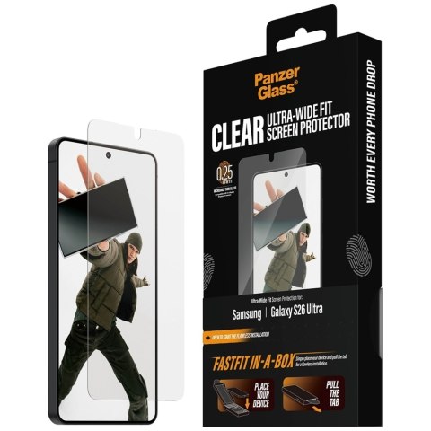 Szkło hartowane PanzerGlass Ultra-Wide Fit FastFit do Samsung Galaxy S26 Ultra