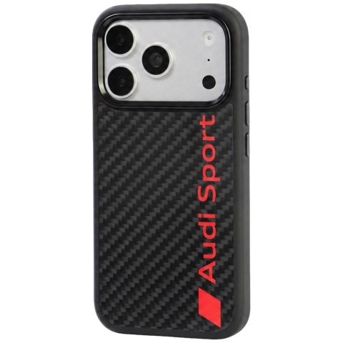 Etui Audi R8 Carbon Fiber MagSafe do iPhone 18 Pro / 17 Pro czarny