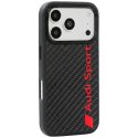 Etui Audi R8 Carbon Fiber MagSafe do iPhone 18 Pro / 17 Pro czarny