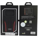 Etui Audi R8 Genuine Leather MagSafe do iPhone 18 Pro / 17 Pro czarno-czerwony