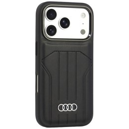 Etui Audi Synthetic Leather Case MagSafe do iPhone 18 Pro / 17 Pro czarny