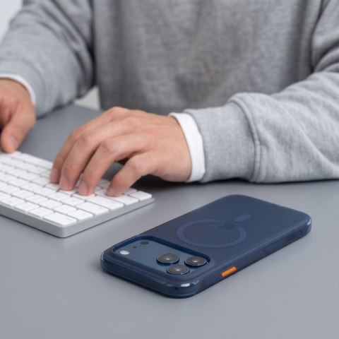 Etui ochronne Tech-Protect MagAir MagSafe CC do iPhone 17 Pro Max / 18 Pro Max - Matowy Ciemnoniebieski