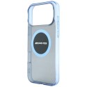 Etui AMG IML Transparent Bicolor Block MagSafe do iPhone 18 Pro Max / 17 Pro Max czarny/niebieski