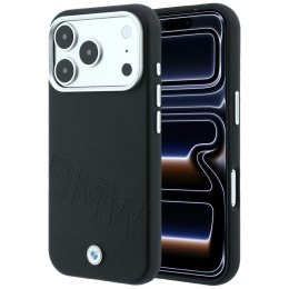 Etui BMW Sign Inclined Deboss Letters MagSafe do iPhone 18 Pro Max / 17 Pro Max czarny