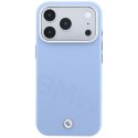 Etui BMW Sign Inclined Deboss Letters MagSafe do iPhone 18 Pro Max / 17 Pro Max niebieski