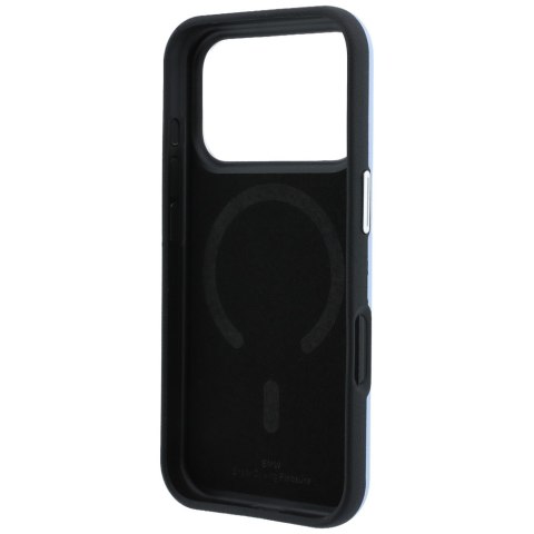Etui BMW Sign Inclined Deboss Letters MagSafe do iPhone 18 Pro Max / 17 Pro Max niebieski