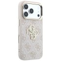 Etui Guess 4G & Big Strass Logo do iPhone 18 Pro Max / 17 Pro Max różowy