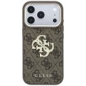 Etui Guess 4G & Big Strass Logo doiPhone 18 Pro / 17 Pro brązowy