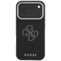 Etui Guess Grained & Big Resin Logo do iPhone 18 Pro / 17 Pro czarny