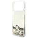 Etui Guess Liquid Glitter 4G Charms do iPhone 18 Pro / 17 Pro złoty