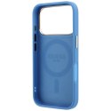 Etui Guess Ring Stand 360 4G Classic Logo MagSafe do iPhone 18 Pro Max / 17 Pro Max niebieski