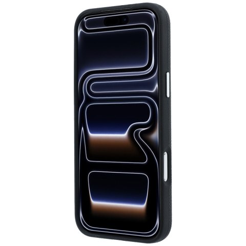 Etui Karl Lagerfeld Grained Karl Head Metal MagSafe do iPhone 18 Pro / 17 Pro czarny