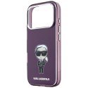 Etui Karl Lagerfeld IML Ikonik Sketch Print MagSafe do iPhone 18 Pro Max / 17 Pro Max burgundowy