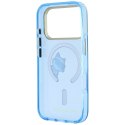 Etui Karl Lagerfeld Peekaboo Logo MagSafe do iPhone 18 Pro / 17 Pro jasnoniebieski