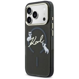 Etui Karl Lagerfeld Script Logo MagSafe do iPhone 18 Pro Max / 17 Pro Max czarny