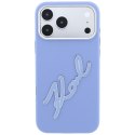 Etui Karl Lagerfeld Smooth Big Resin Signature Logo do iPhone 18 Pro Max / 17 Pro Max niebieski