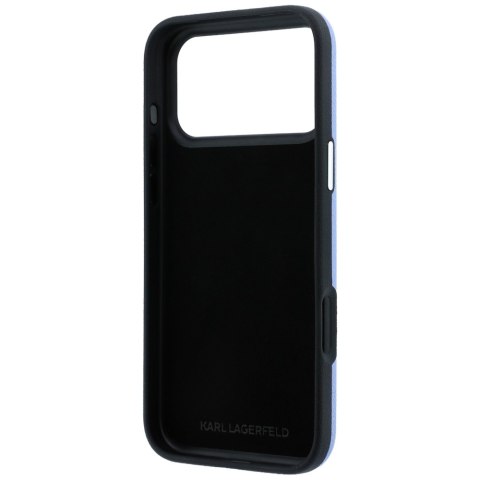 Etui Karl Lagerfeld Smooth Big Resin Signature Logo do iPhone 18 Pro Max / 17 Pro Max niebieski