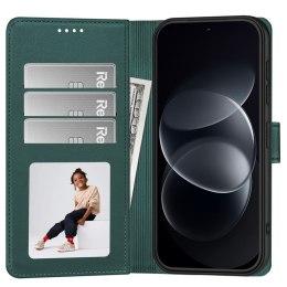 Etui portfelowe klapka Tech-Protect Wallet do Xiaomi Redmi Note 17 Pro 5G - Zielone