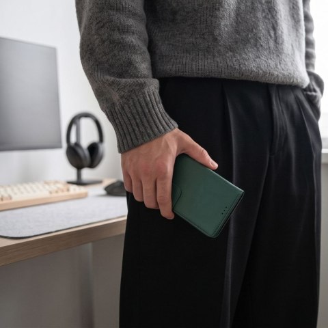 Etui portfelowe klapka Tech-Protect Wallet do Xiaomi Redmi Note 17 Pro Max 5G - Zielone