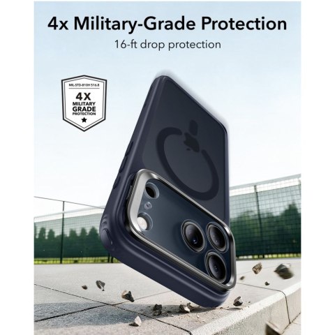 Etui ze stojakiem ESR Classic Hybrid Kickstand MagSafe iPhone 17 PRO MAX / 18 PRO MAX - Mrożony Niebieski