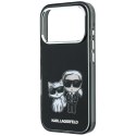 Etui Karl Lagerfeld Smooth Karl & Choupette Bodies Sketch MagSafe do iPhone 18 Pro Max / 17 Pro Max czarny