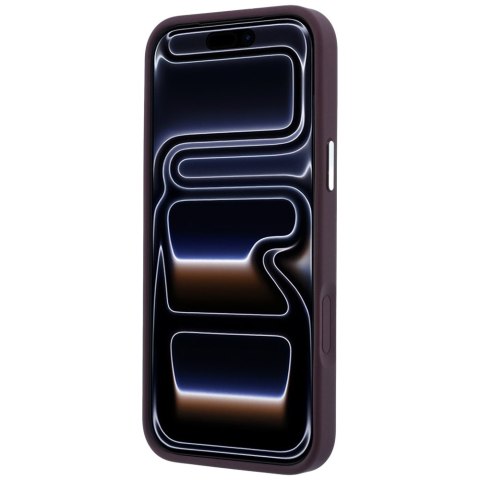 Etui Karl Lagerfeld with Ring Stand 360 Karl Head Pin MagSafe do iPhone 18 Pro Max / 17 Pro Max burgundowy