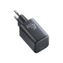 Ładowarka sieciowa Joyroom JR-TO1 GaN 45 USB-C Lightning USB-A - czarna